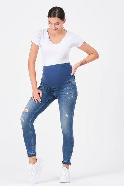 BUSA Blugi De Maternitate Skinny Blue