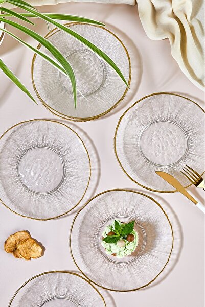 Lora Bianca Ekol Pastry and Dessert Plate Set - 6 Pieces