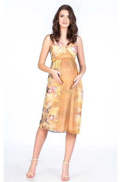 BUSA Maternity Casual Dress Strap Saks