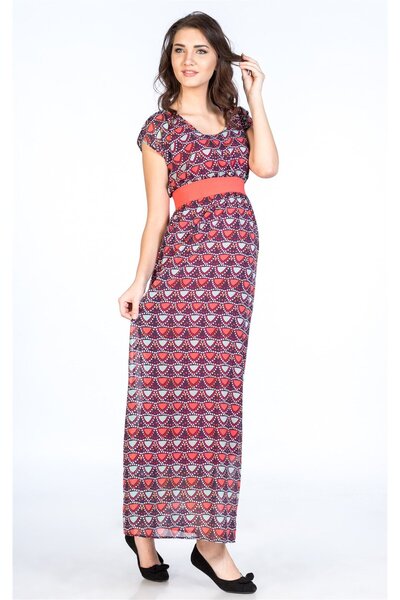 BUSA Καθημερινό φόρεμα εγκυμοσύνης με μοτίβο ροζ