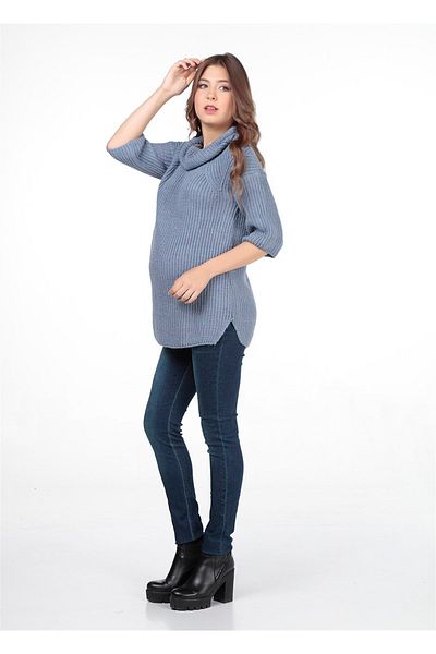 BUSA Blugi de maternitate Skinny Blue