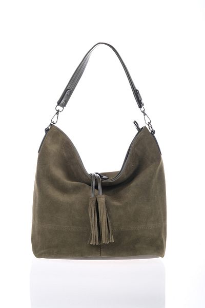 Liva Bag Collection Genuine Suede Saddlebag Women's Shoulder Bag