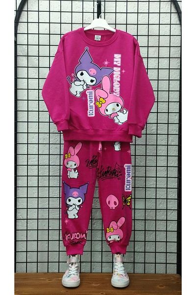 ARBİ kids Girl Child Three Yarn Compact Cotton Combed Fabric Full Mold Set