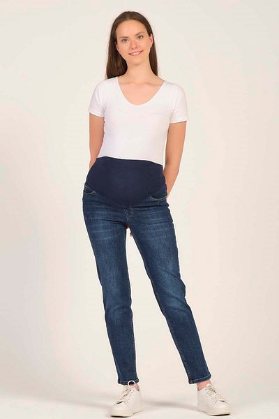 BUSA Pregnant Mom Fit Jeans Navy Blue