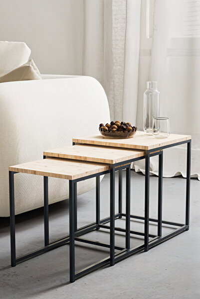 KODIGU Promo Zigon Sehpa - 45x45 - 45x40 - 45x35 -  Eko Ürün