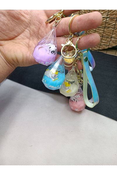 Meyra Accessories Diamond Keychain and Cute Gift Bag - 1 Colorful a Quality