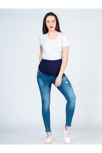 BUSA Blugi de maternitate Skinny Blue