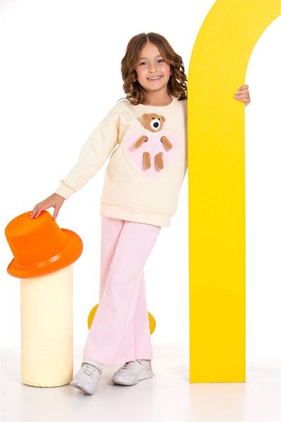 tunays shopping Oversize Girl's Suit with Teddy Bear New Model