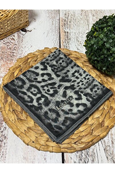 Aydmr Aksesuar Locella Leopar Desen Pamuklu Soft Eşarp