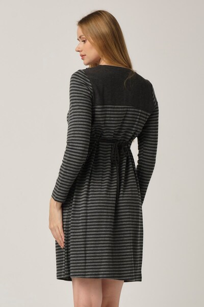 BUSA Anthracite Maternity and Casual Dress - Robadan Model