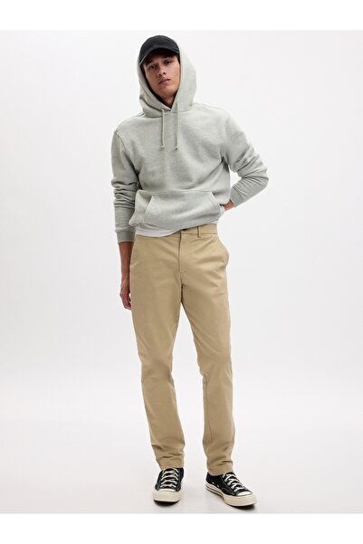 GAP Erkek Bej GapFlex Slim Fit Khaki Pantolon