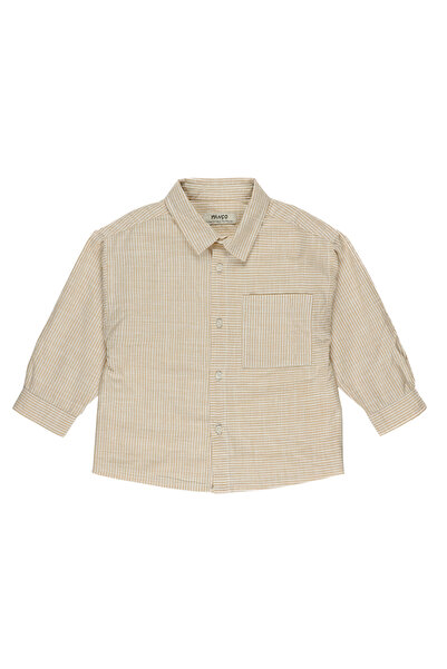 Panço Erkek Somon Dokuma Gömlek Yaka Gömlek