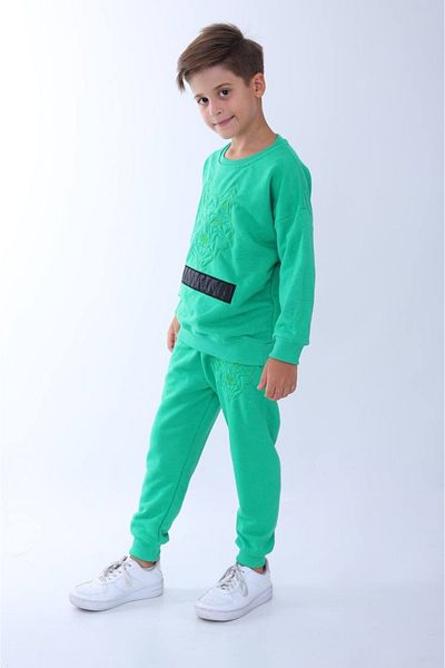 tunays shopping Wolf Embossed 2 Thread Men's Tracksuit Set