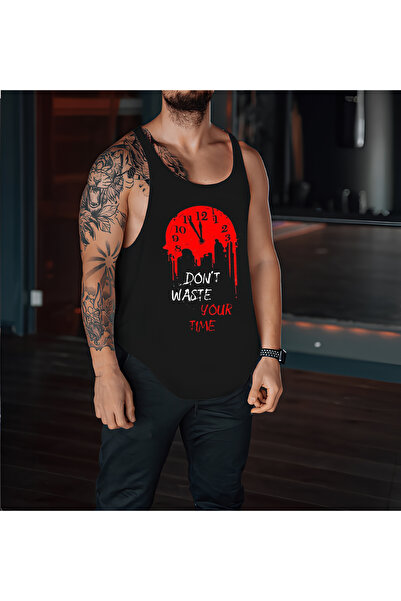 CDA Чорна спортивна майка - Waste Your Time Спортсмен Атлет