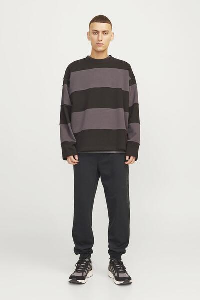 Jack & Jones Jpstgordon Black Cotton Men's Sweatpants - 12258477