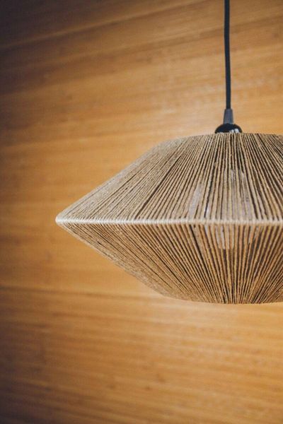 Haye Collection Decorative Lighting, Pendant Lamp Ufo Chandelier Jute