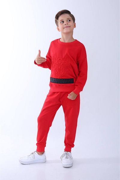 tunays shopping Wolf Embossed 2 Thread Men's Tracksuit Set
