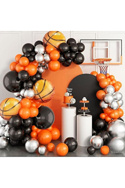 DÜVENCİ TİCARET BASKETBOL TEMA UYUMLU BALON ZİNCİR SET