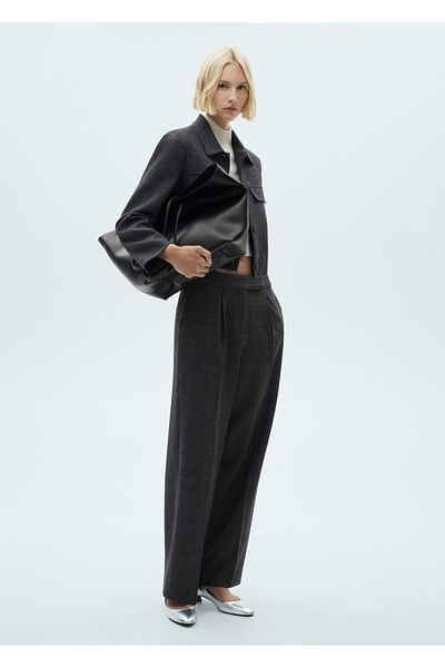MANGO Woman Buttoned Tweed Jacket