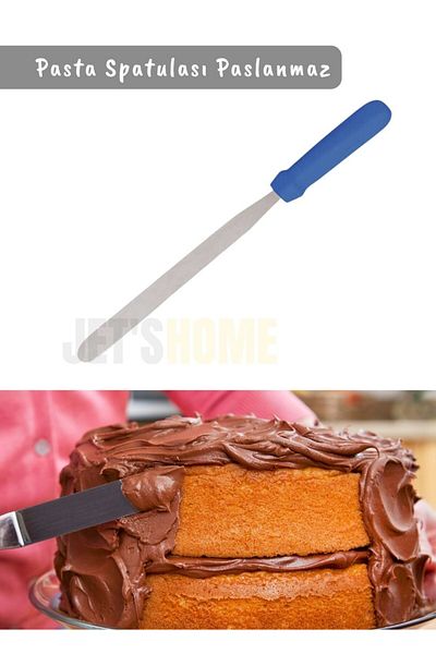 Jet's Home Stainless Steel Large Size 43 cm Spatula - Flat Cake and Cream Spatula