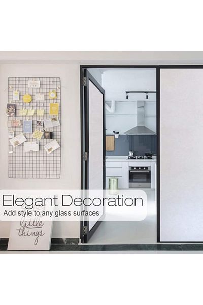 evimdeyokyok UV Blocking Frosted Glass Film 3 Meters x 45 Cm
