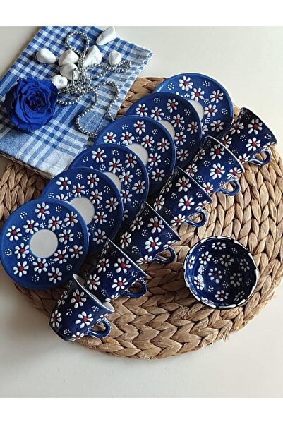 Den Tasarım Hediyelik Anneler Günü Özel Papatya El Işlemesi Çiçek 6kişilik Ka...