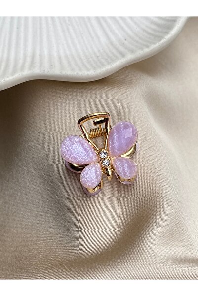 TwinsSis Store Sedefli Metal Mini Kelebek Mandal Toka 3 cm