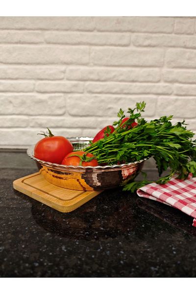 modabakir 20 cm Copper Salad Bowl - Copper Pasha Sahani