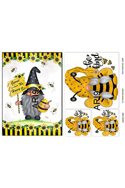 LİNEART ورق تزيين نحاسي - سلسلة النحل 29 × 42 سم، رقم: ARY9