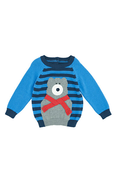 Panço Erkek Bebek Lacivert Triko Kazak