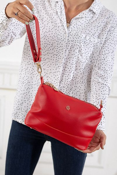 Dilimler Ayakkabı 4 Compartment Skin Red Women's Shoulder Bag