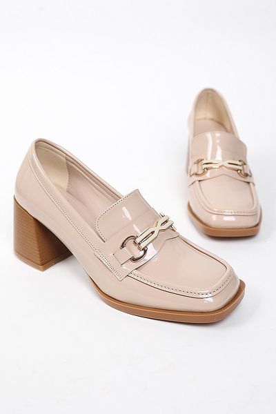Liza Shoes Estes Дамски мокасини с катарами и ток A014-K302