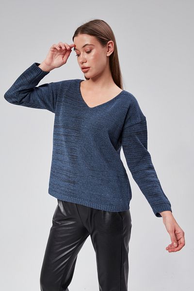 MA ananas Bluză de damă din tricot cu decolteu în V ecru