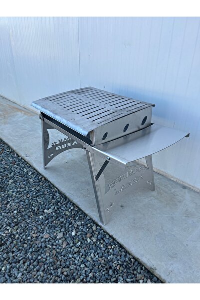 fermes Katlanır 304 Kalite Paslanmaz Çelik Mangal (KATLI HALİ SADECE 3CM YÜKS...