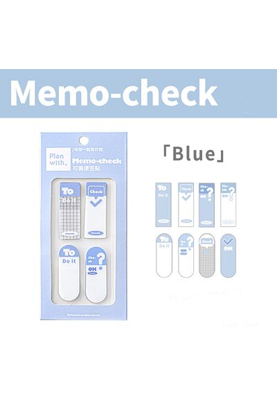 GUGUK Sky Notes - Check/Note-Check Sticky Note Set, Index Sticker and Post-It