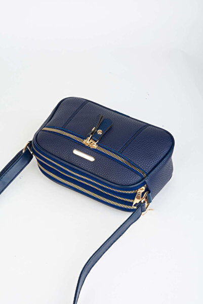 Vivaq Dámská taška na ruku a přes rameno z umělé kůže se 4 přihrádkami v námořnické modré barvě