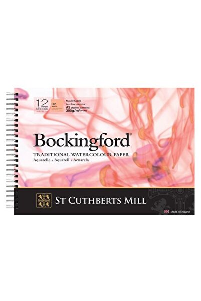 hobi24 Bockingford Traditional Sulu Boya Defteri 300gr. A3cm 12 Yp. Saten