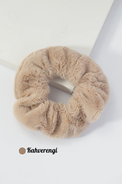 PREGIO Kadın Peluş Yumuşak Tüylü Simit Saç Tokası
