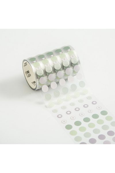 GUGUK Pastel Green Dotted Roll Tape (Ggk-Zn002)