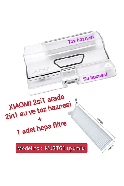 LİN GRUP Mi Robot Xiaomi Essential MJSTG1 Μοντέλο 2 σε 1 δοχείο νερού και σκόνης