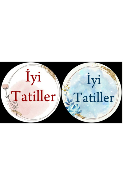 KanvasSepeti Set de autocolante tematice pentru vacanțe (4x4 cm, 24 bucăți) a...