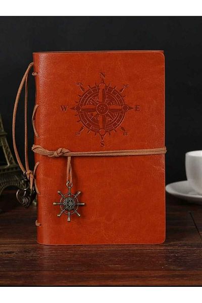MRShopping MR Marine Notebook Classic PU Δερμάτινο κάλυμμα Σημειωματάριο Ρετρό μενταγιόν Προσαρμοσμένο σχέδιο Δώρο Ατζέντα