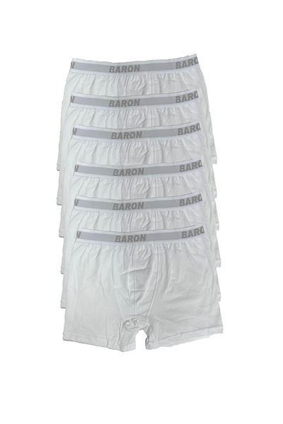 Pi Giyim White Men's Boxers - Οικονομικό Πακέτο των 6