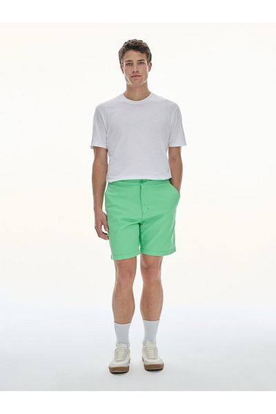 Ltb Gabardine Green Shorts
