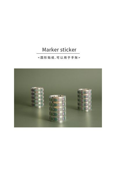 GUGUK Pastel Green Dotted Roll Tape (Ggk-Zn002)