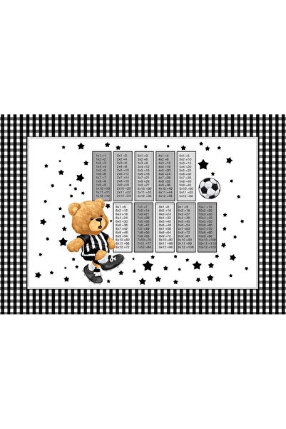 FASTSELLER 35*50 Patterned Lunch Mat - with Multiplication Table