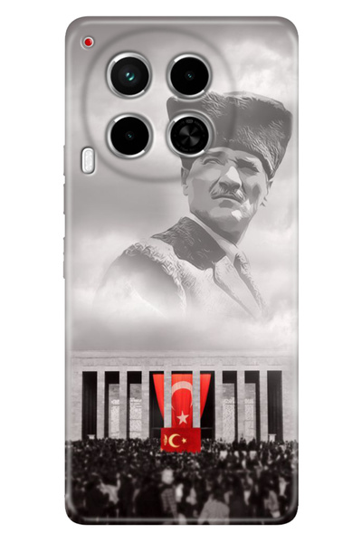 TECNO Camon 30 Kılıf Camon30 Desenli Baskılı Silikon Gazi Mustafa