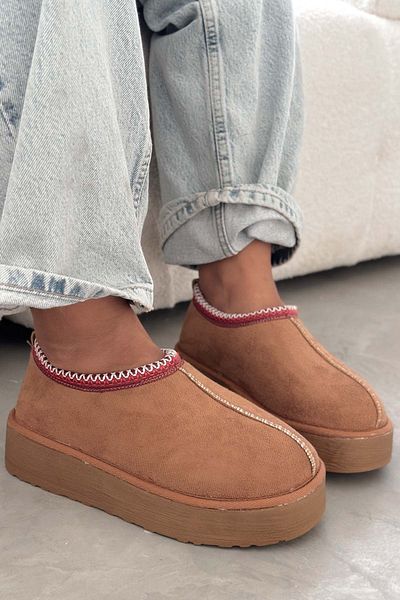 Shoebutik Cookie Tan Slippers