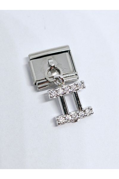 RoseCo00 Gemini Zodiac Italian Bracelet Charm