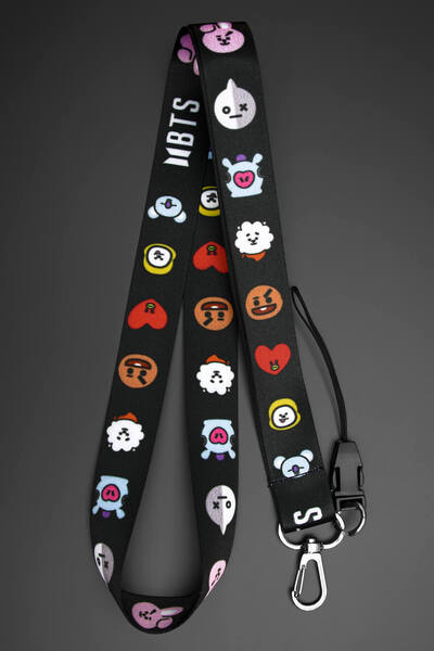 Apptakı Bts Line Friends Bt21 Yaka Kartı Boyun Askı Ipi Telefon Askı Ipi - As...